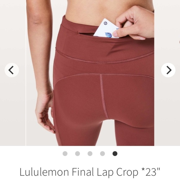 Lululemon Final Lap Crop 23” Savannah Nulux 2 - Picture 9 of 9